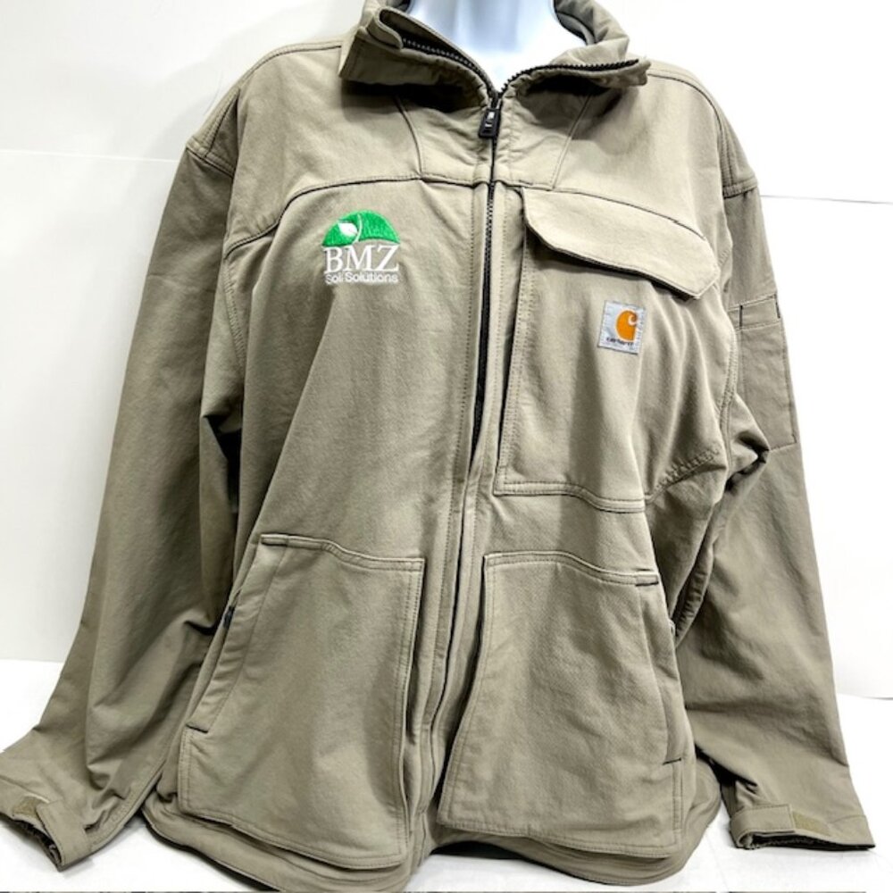 VTG Carhartt XL Rain Defender Jacket Super Dux  Relaxed Light Gray3rd Party( 92) - Picture 2 of 7